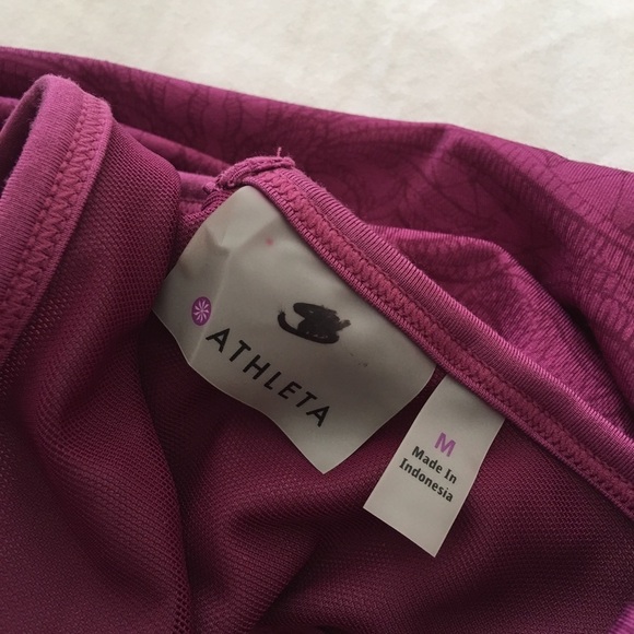 Athleta Purple Floral Tinker Tank Top Size M - Picture 6 of 7